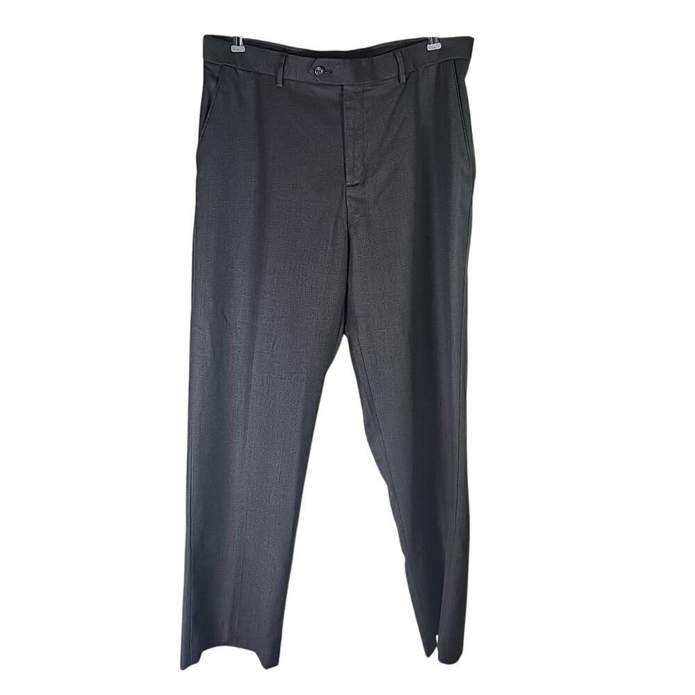 Croft & Barrow Mens Comfort Waist Mens 36 X 30 Gray Classic Fit Pants Slacks